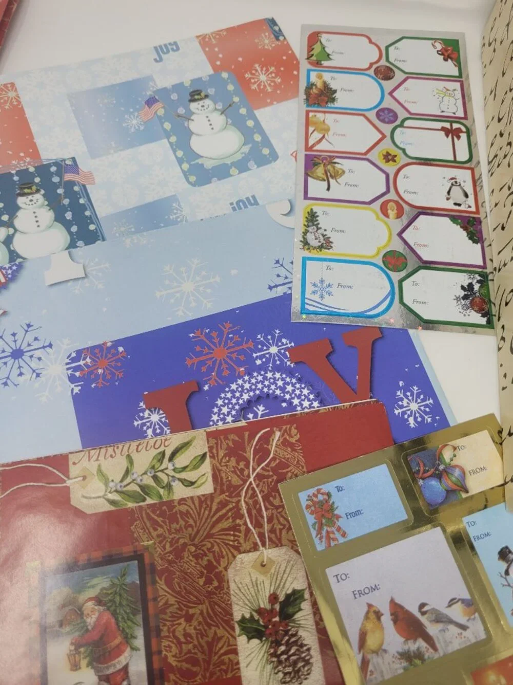Deluxe Stationery Gift Box 6 Dividers 46 Greeting Cards Wrapping Paper 2 Bags